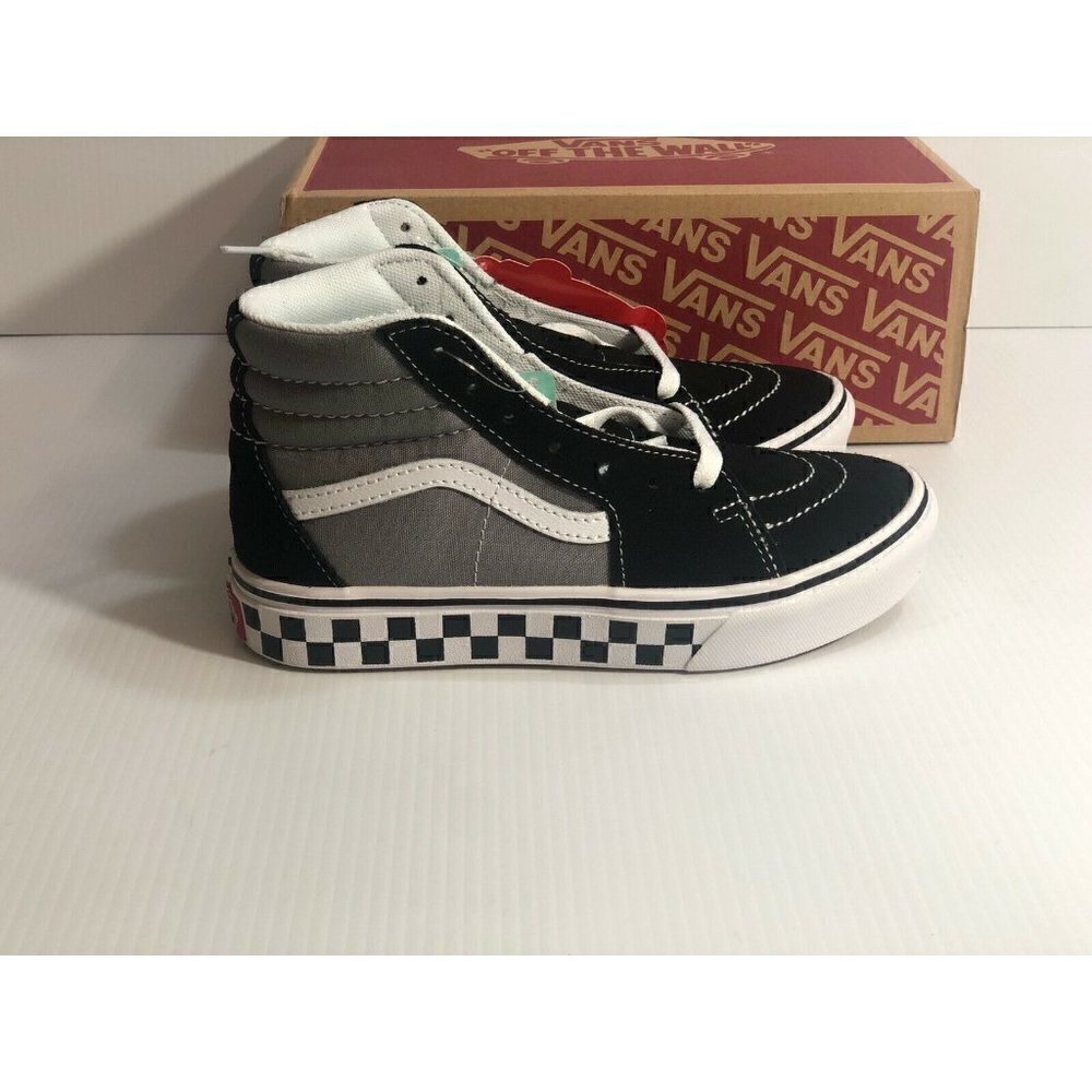 New Vans Toddler Comfycush Sk8-Hi Tape Mix lack Fr - Picture 12 of 12